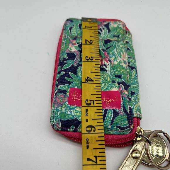 Lilly Pulitzer Tiki Palm Wristlet Colorful Floral Pattern Women's Wallet - Picture 6 of 6